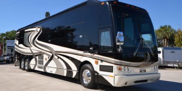 2008 Elegant Lady 889-C exterior entry side front view of motorcoach on the lot