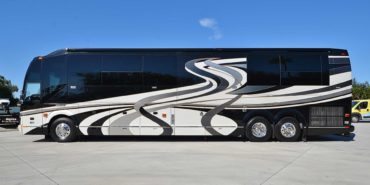 2008 Elegant Lady 889-C exterior driver side view of motorcoach on the lot