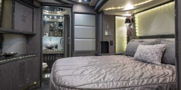 2014 Liberty Coach motorcoach interior view of bedroom