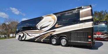 2008 Liberty Coach #M5369 Exterior Left Side Rear in Lot